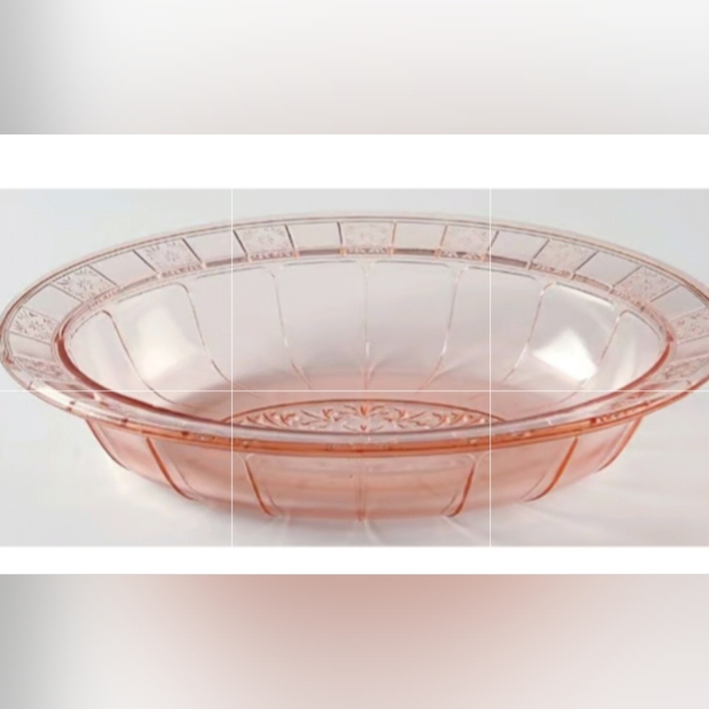 Jeanette Doric Pink Depression Bowl
